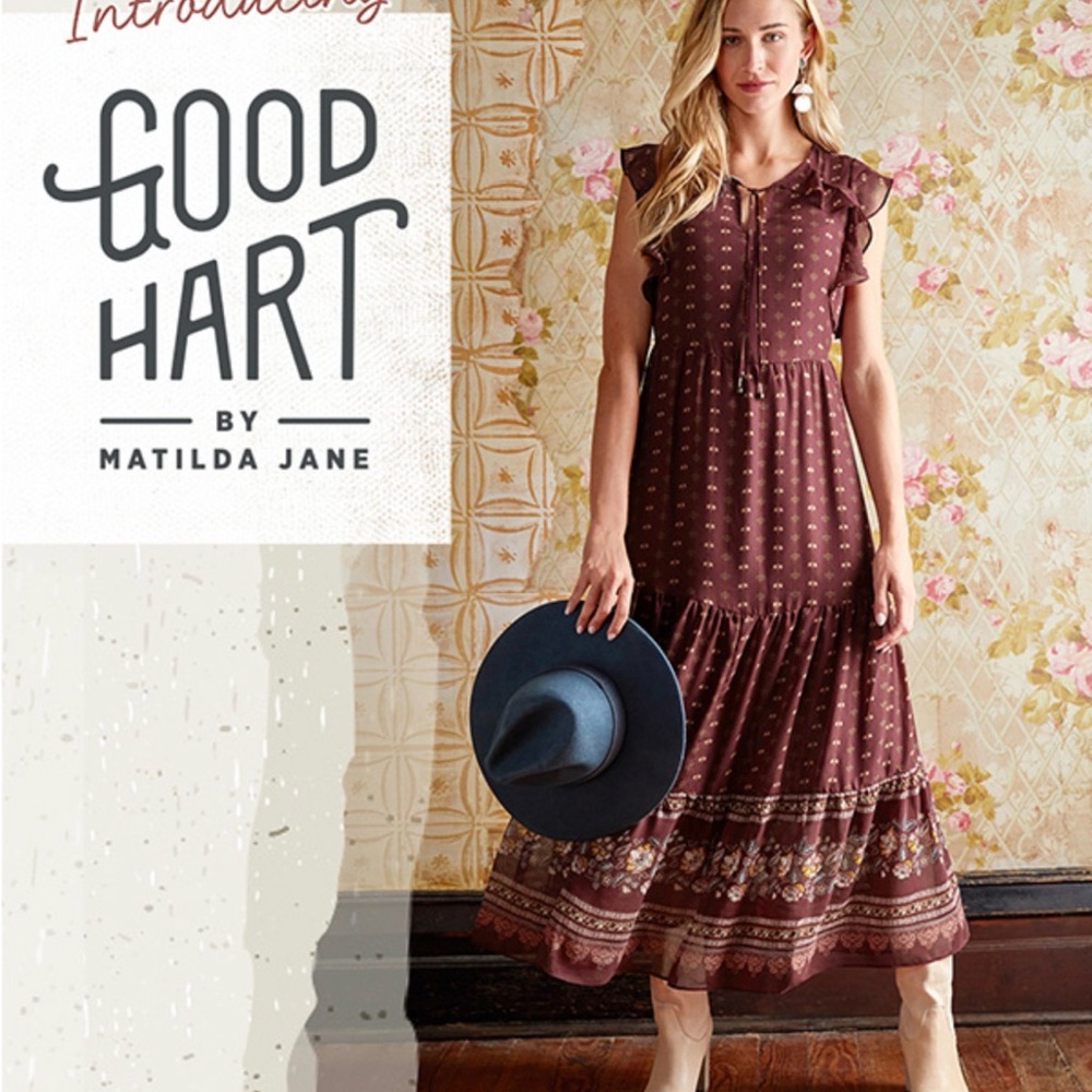 Matilda Jane, Good Heart, like New, size medium, boho chic maxi dress